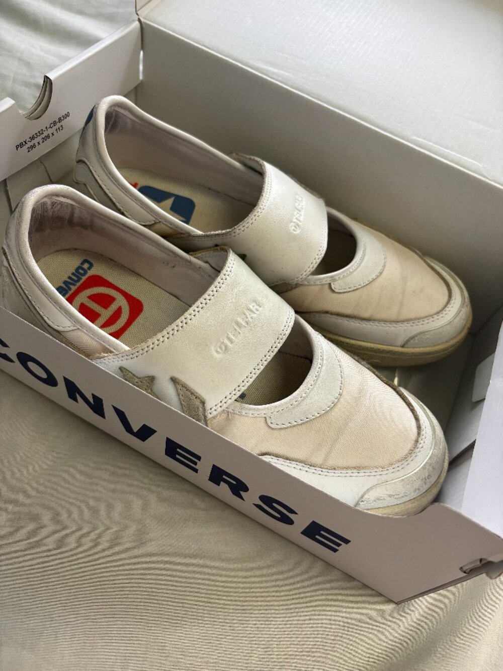 Telfar x Converse Pro Leather Slip 169097C Vintage White Womens 8 w/ Box